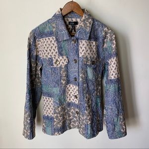 Vintage - Paisley Patchwork Jacket with Embroidery - Size M
